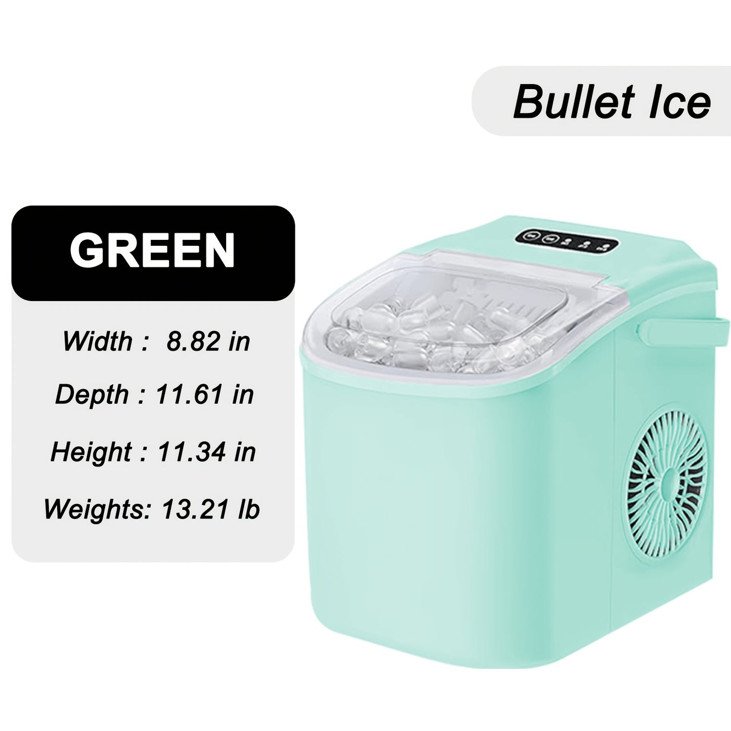 LBC 26lb Countertop Ice Maker with Auto-Clean for Home & Parties