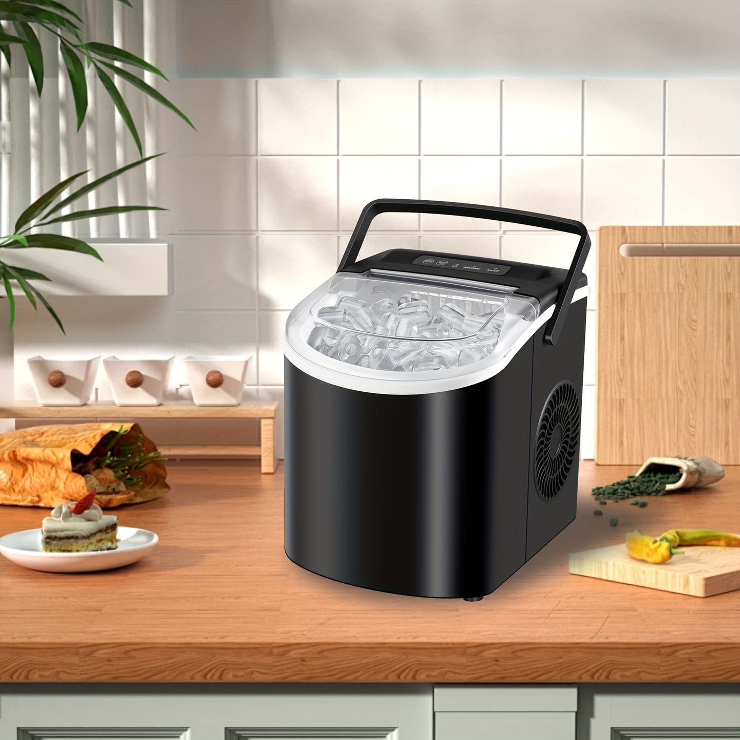 LBC 26lb Countertop Ice Maker with Auto-Clean for Home & Parties