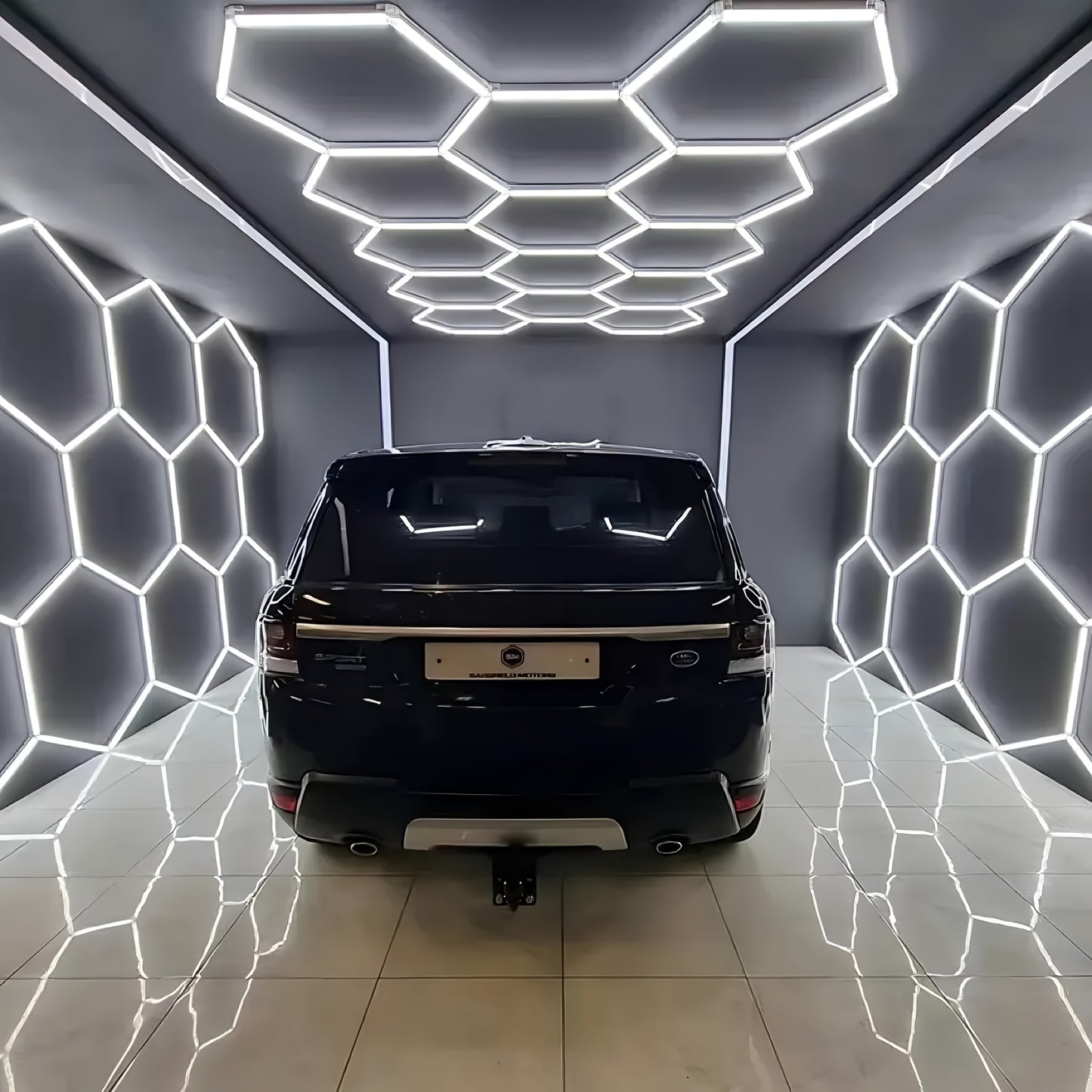Hexagon LED Garage Lights (24 Pack) | Super Bright Ceiling Light System