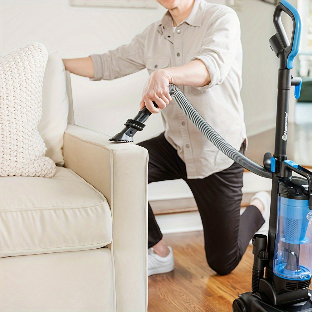 Bagless Upright Vacuum Cleaner for Carpet & Pet Hair, Cyclone Filtration, 17ft