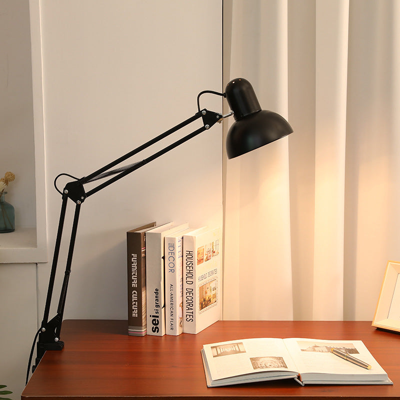Moktan Sabai Modern Minimalist Adjustable Metal Table Lamp LED Clip On Desk Light Black
