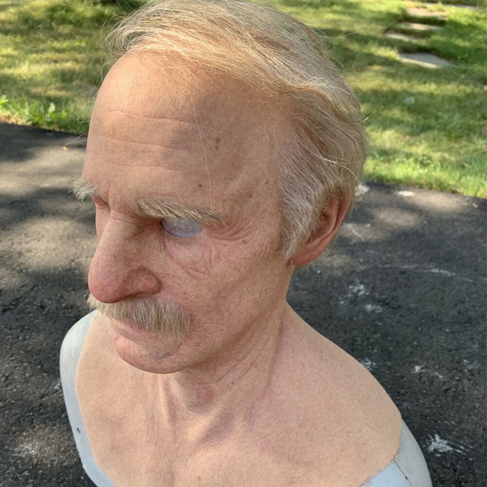 Moktan Sabai Realistic Old Man Halloween Mask