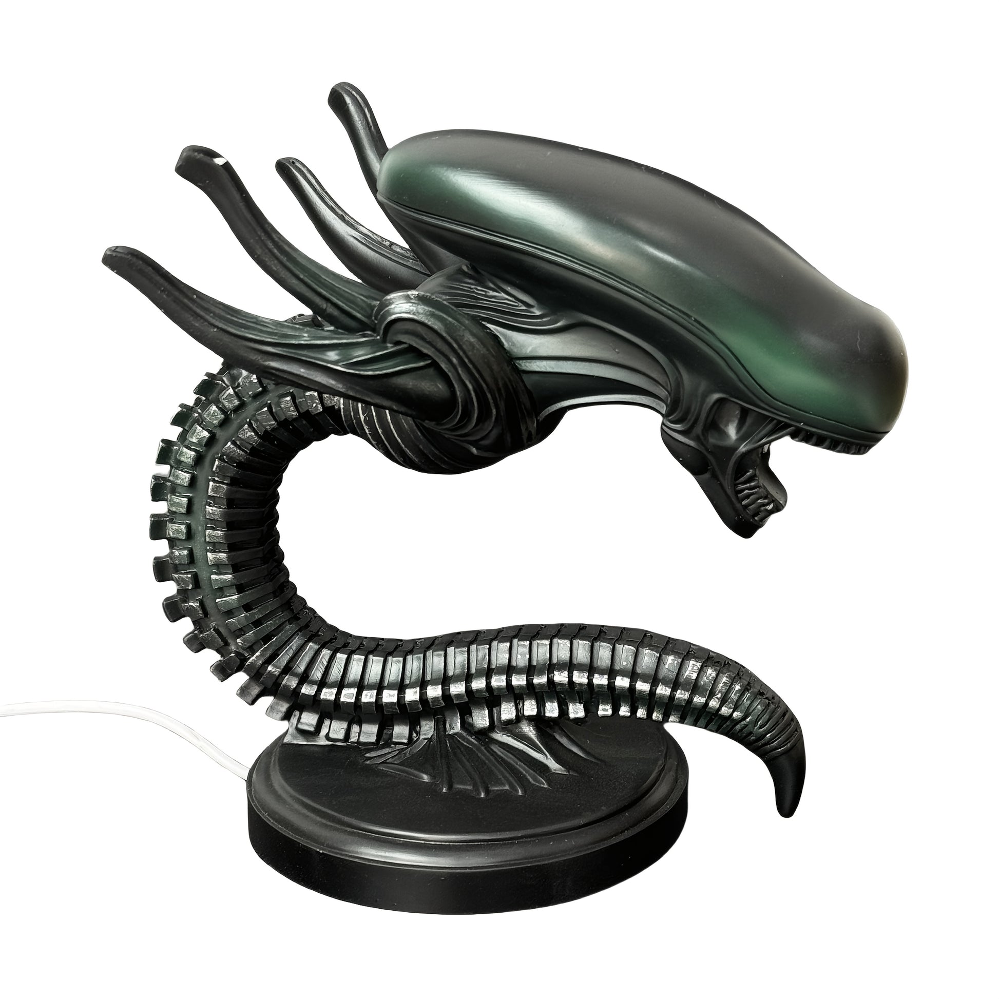 Moktan Sabai USB Alien Head Lamp – Sci-Fi Resin Desk Light for Bedroom, Office & Halloween Decor Type B One-size