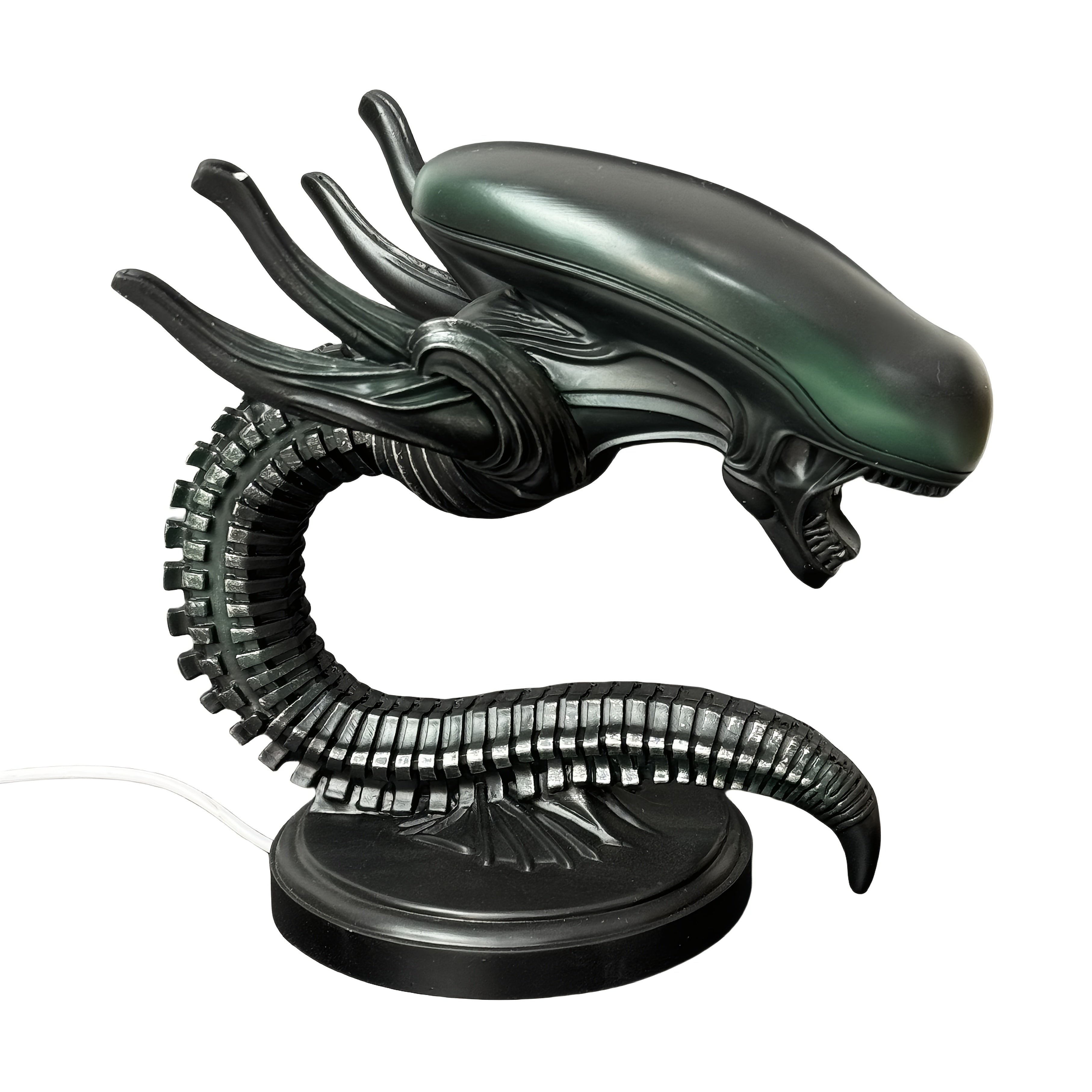Moktan Sabai USB Alien Head Lamp – Sci-Fi Resin Desk Light for Bedroom, Office & Halloween Decor Type B One-size