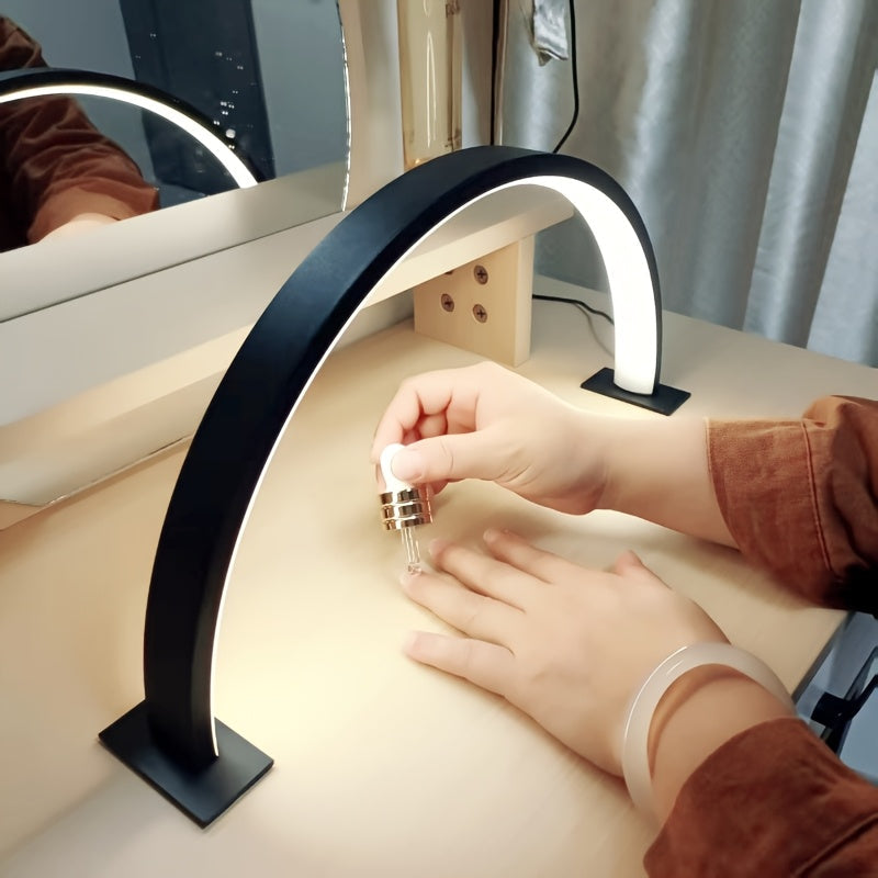 Moktan Sabai LED Desk Lamp Dimmable Eye Care USB Modern Crescent Table Light Black