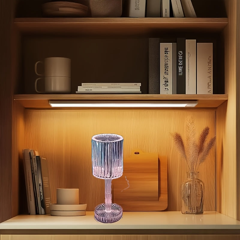Moktan Sabai Crystal Touch Control Bedside Lamp – Dimmable USB LED Light with Rechargeable Battery