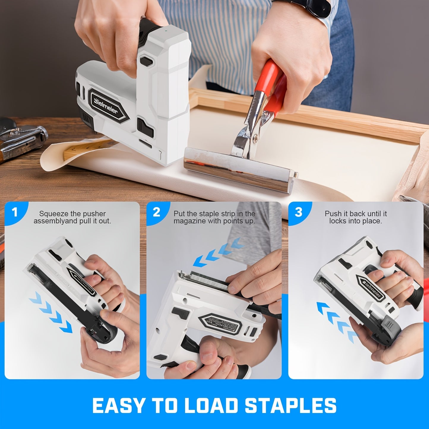 Moktan Sabai 20V Cordless 2-in-1 Nail & Staple Gun – No Compressor, Battery Included