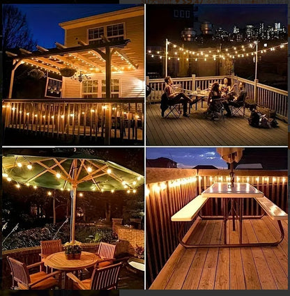 100FT Solar String Lights Outdoor – Waterproof LED Globe Lights for Patio & Garden
