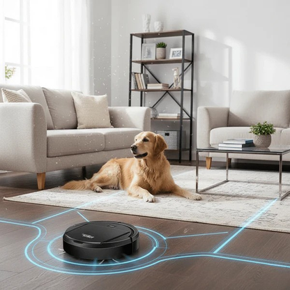 Robot Vacuum Cleaner with HEPA Filter Quiet Cleaning for Hard Floors and Carpets