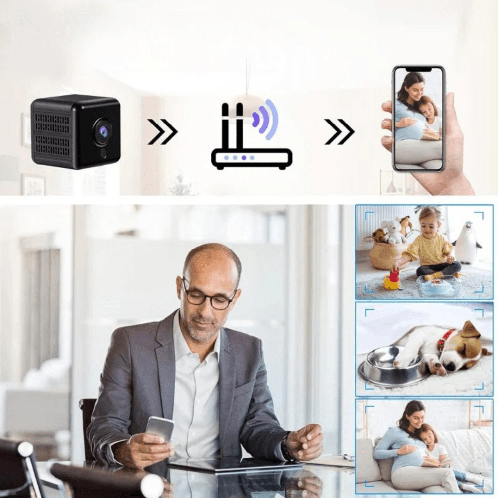 Moktan Sabai Compact Wireless Security Camera | 1080P HD Video & Night Vision | Indoor Monitoring for Enhanced Safety