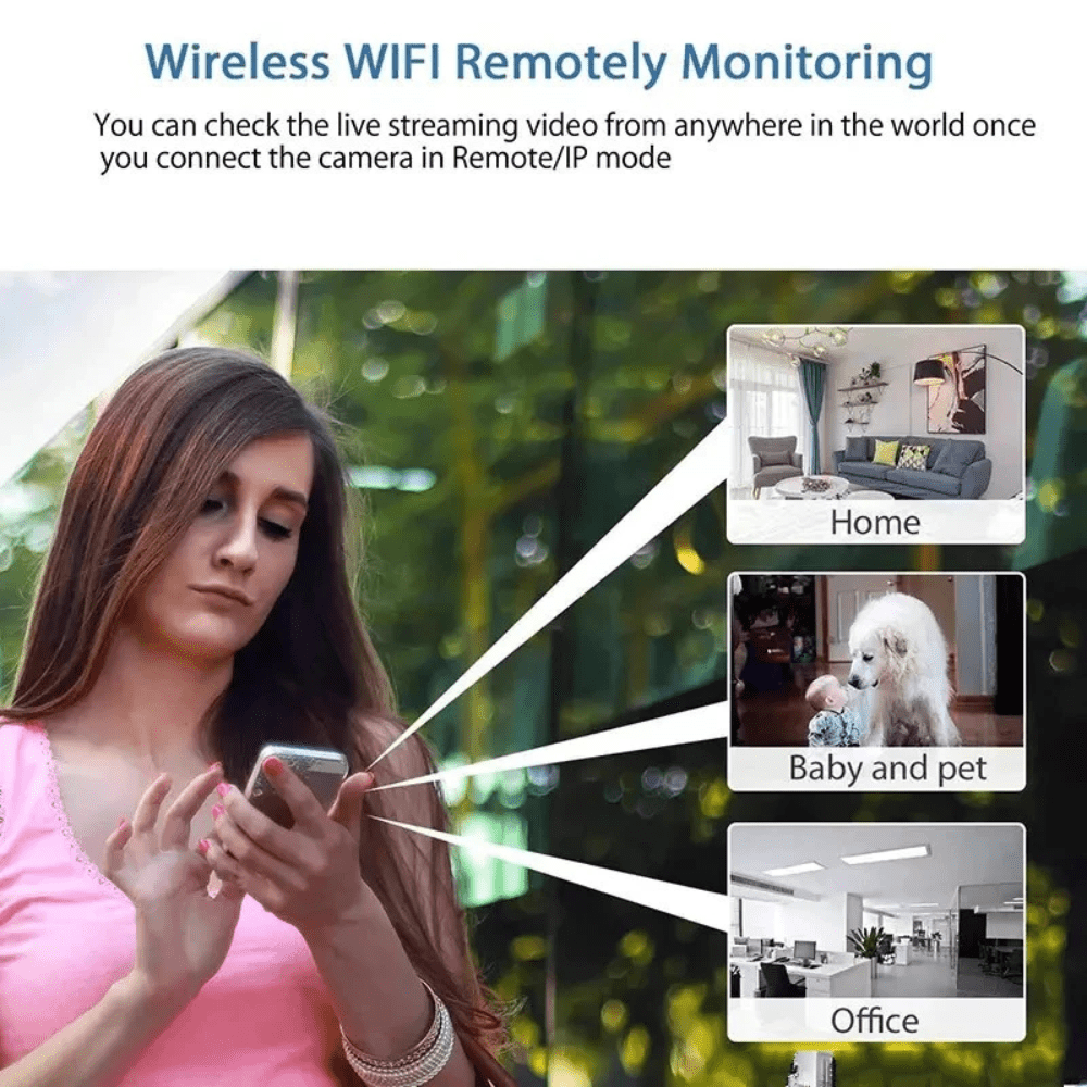 Moktan Sabai Compact Wireless Security Camera | 1080P HD Video & Night Vision | Indoor Monitoring for Enhanced Safety
