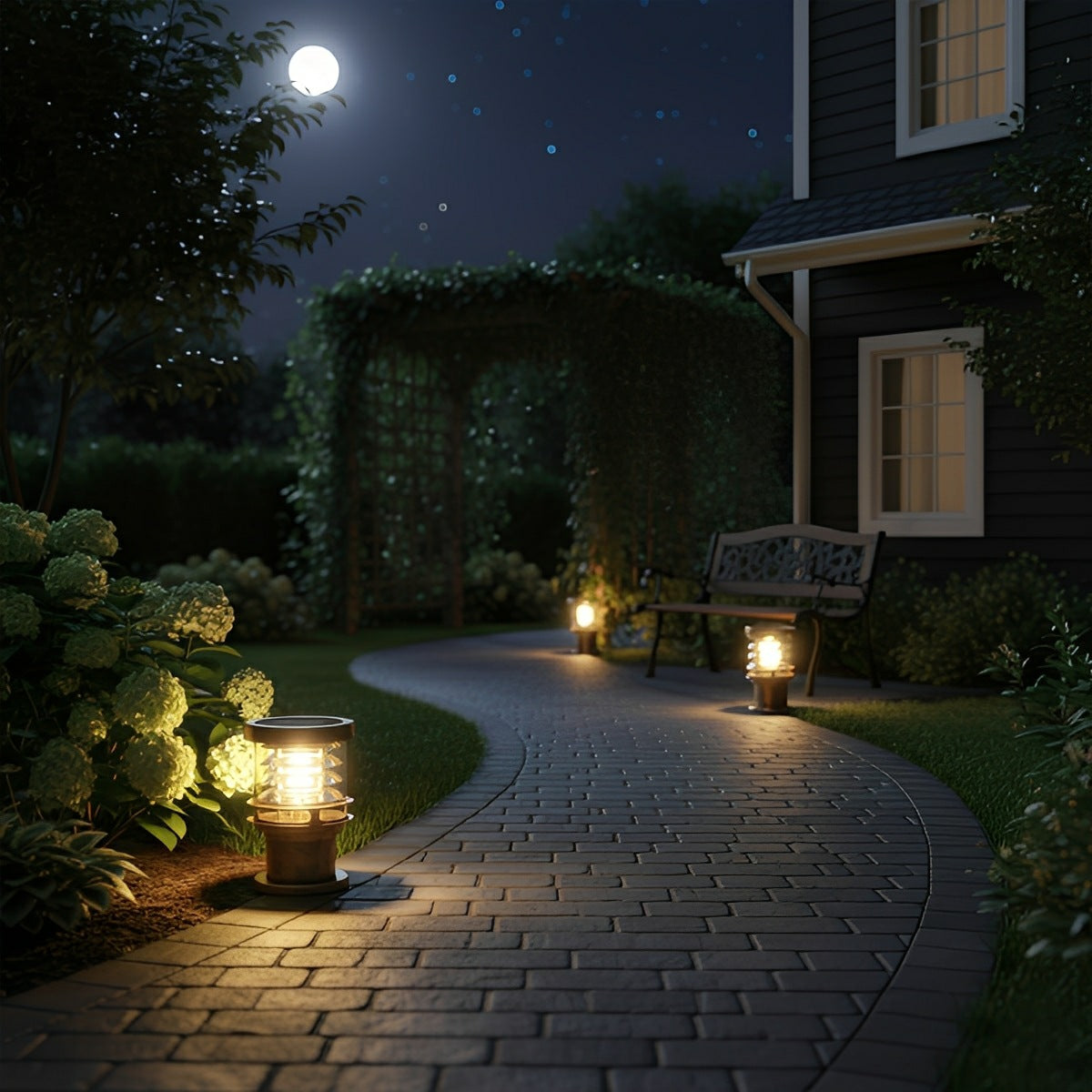 Moktan Sabai Modern LED Outdoor Lawn Lamp Post IP65 Waterproof Garden Light