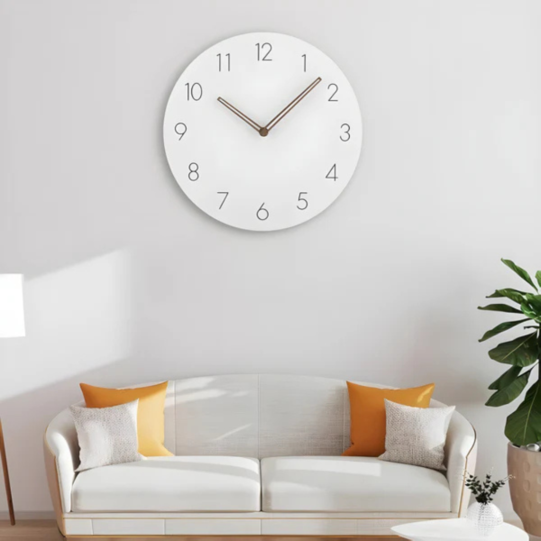 Moktan Sabai Silent Wooden Wall Clock