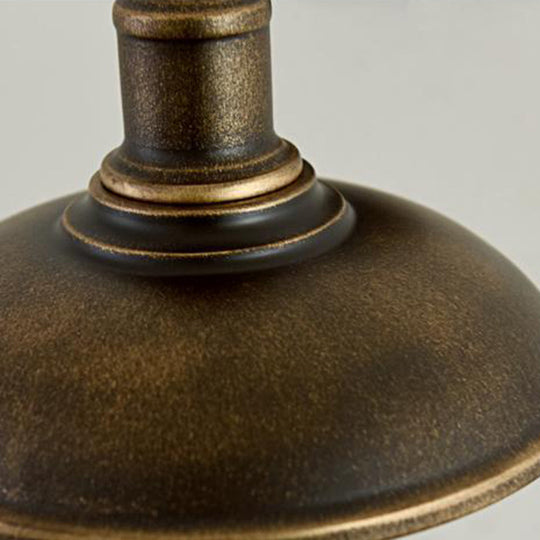 Moktan Sabai Vintage Industrial Iron Bowl Outdoor Wall Light LED Wall Sconce