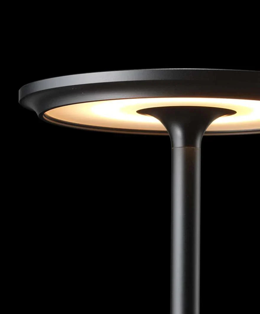 Moktan Sabai Modern Brass Cone LED Rechargeable Table Lamp Cordless USB-C