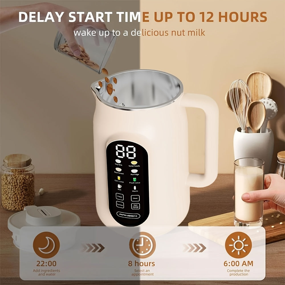 Moktan Sabai Nut Milk Maker Blender 21000RPM – 40oz Soy, Oat, Smoothie, Food Processor