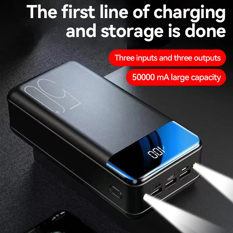 Moktan Sabai 50000mAh Portable Power Bank High Capacity Fast Charging Multi-Device