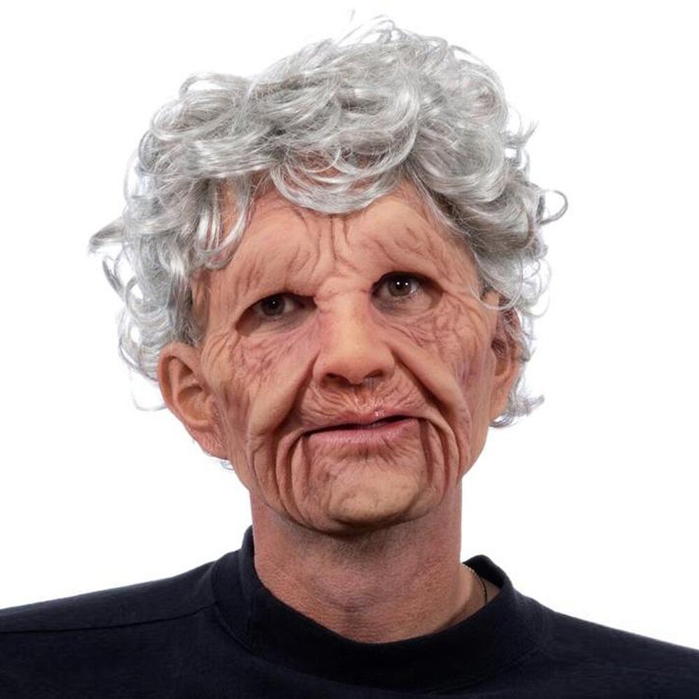 Moktan Sabai Realistic Old Man Halloween Mask K