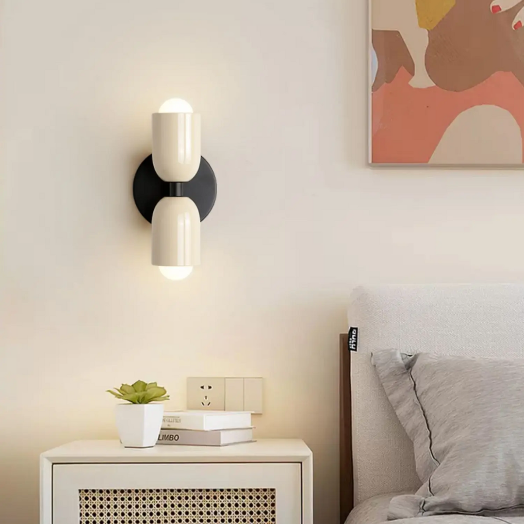 Moktan Sabai Modern Minimalist Cylinder LED Wall Sconce Iron Indoor Wall Light