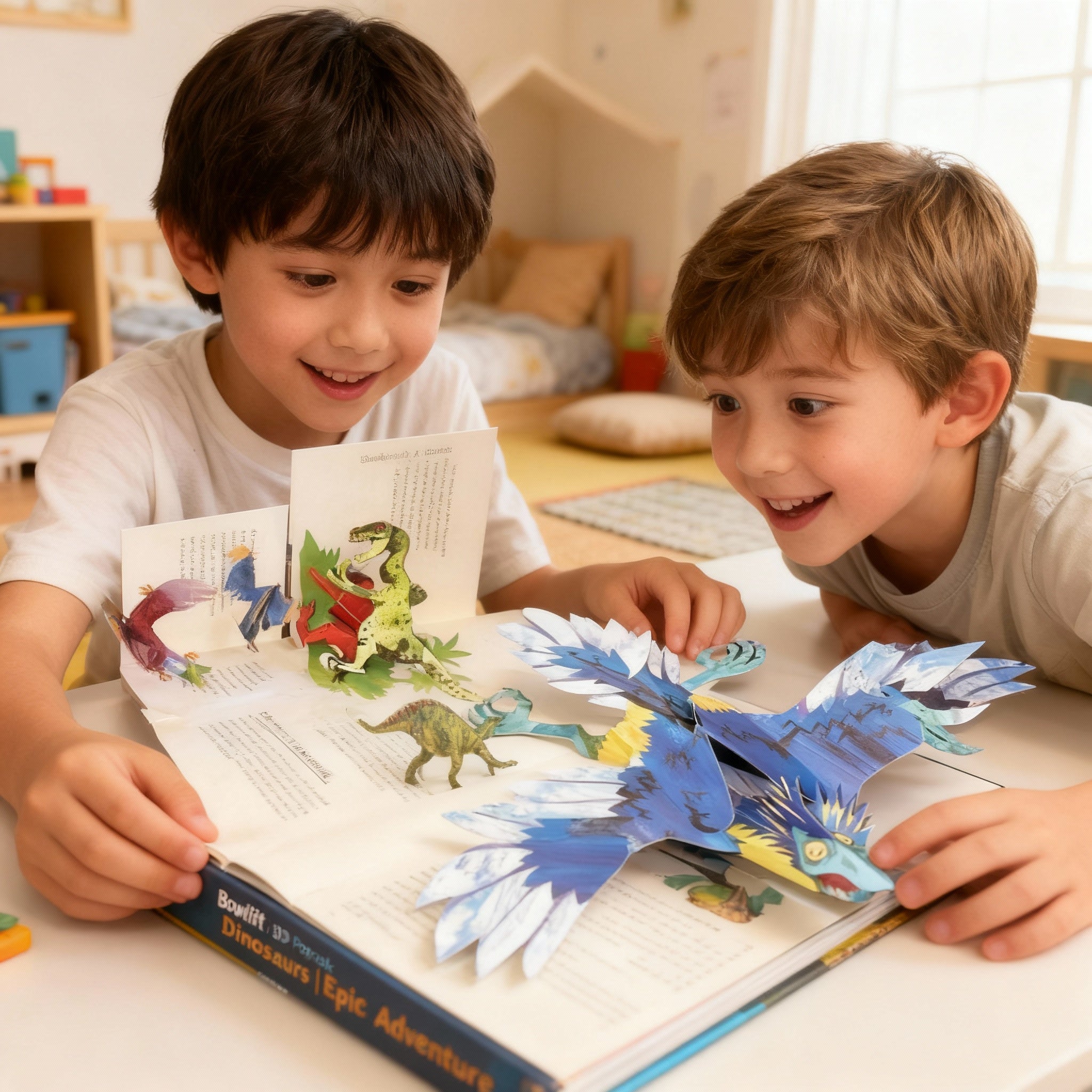 Moktan Sabai 3D Dinosaur Pop-Up Book for Kids – Interactive Educational Book