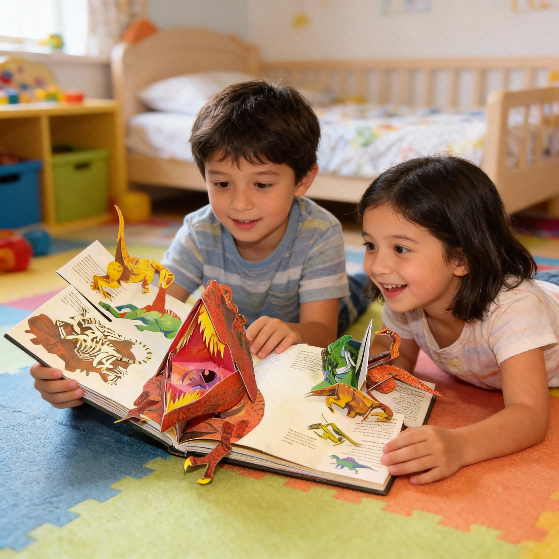 Moktan Sabai 3D Dinosaur Pop-Up Book for Kids – Interactive Educational Book