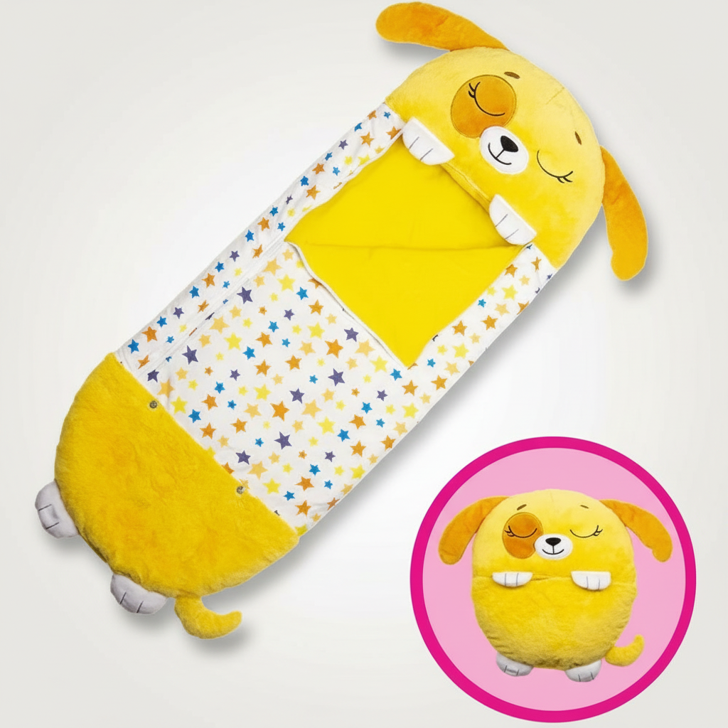 Moktan Sabai Kids Animal Sleeping Bag Pillow Dog 63" x 23.6"