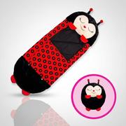 Moktan Sabai Kids Animal Sleeping Bag Pillow Ladybug 63" x 23.6"
