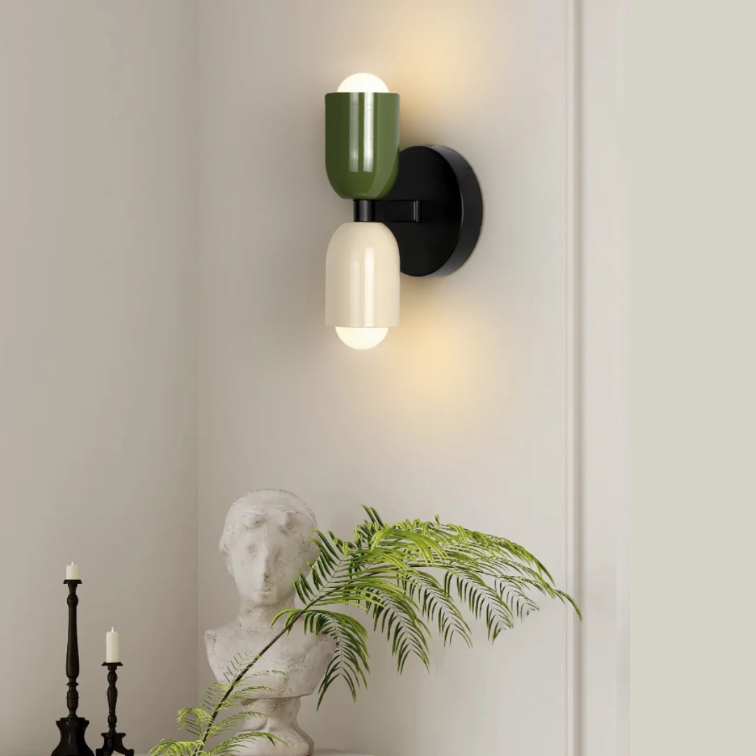 Moktan Sabai Modern Minimalist Cylinder LED Wall Sconce Iron Indoor Wall Light