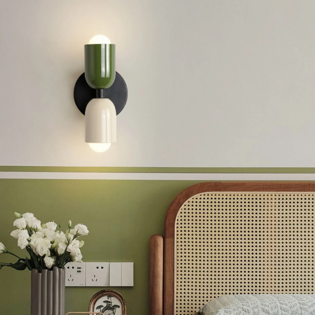 Moktan Sabai Modern Minimalist Cylinder LED Wall Sconce Iron Indoor Wall Light