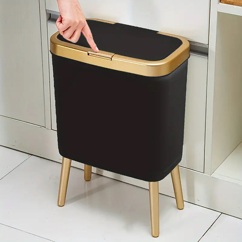 Moktan Sabai 15L Slim Trash Can with Lid Odor Sealing Bathroom Kitchen Bin