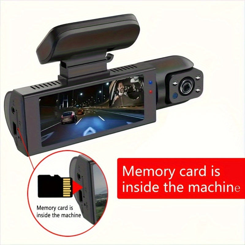 Dash Cam for Rideshare Drivers - Front & Cabin Cam with IR Night Vision