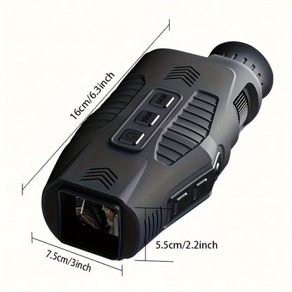 1080P Night Vision Monocular with IR, Lightless HD Camera for Hunting, Video