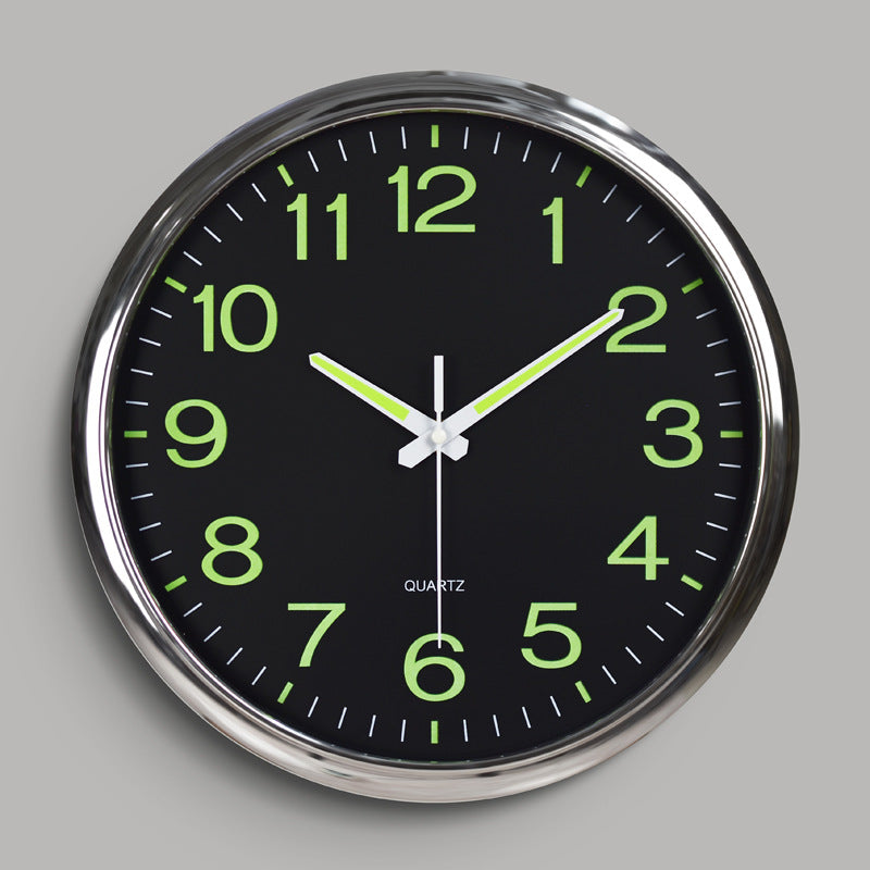 Moktan Sabai LED Wall Clock 30cm Silver Black