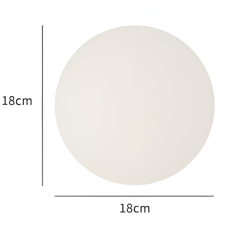 Moktan Sabai Minimalist Round Glass Wall Sconce LED 1-Light