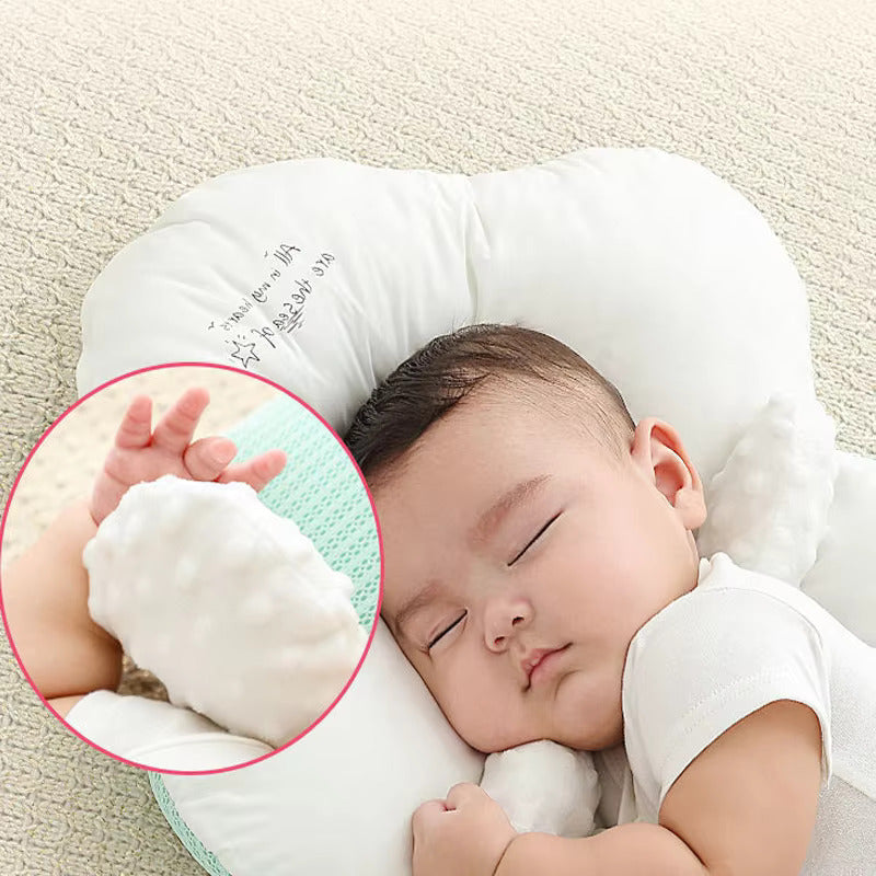 Moktan Sabai Baby Anti Flat Head Pillow Organic Cotton Infant Sleeping Support Cushion