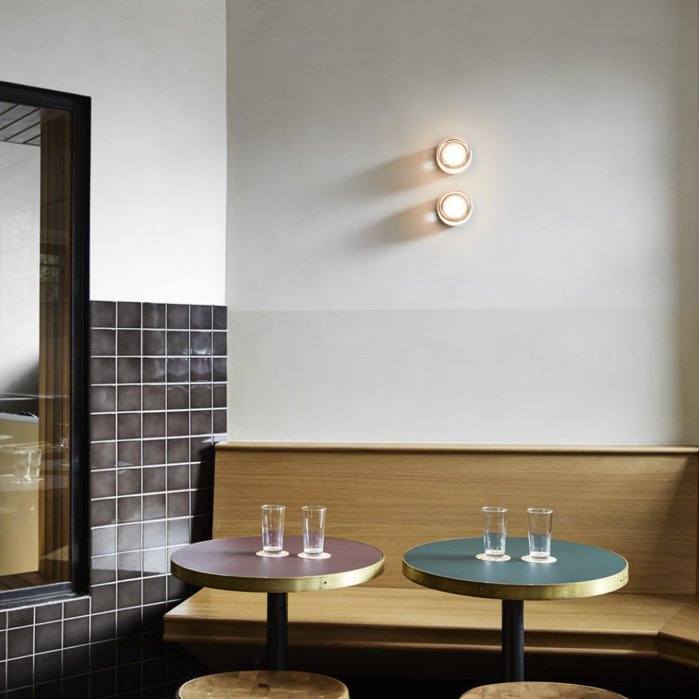Moktan Sabai Nordic Acrylic Dimple LED Wall Sconce 1-Light 3-Color Adjustable