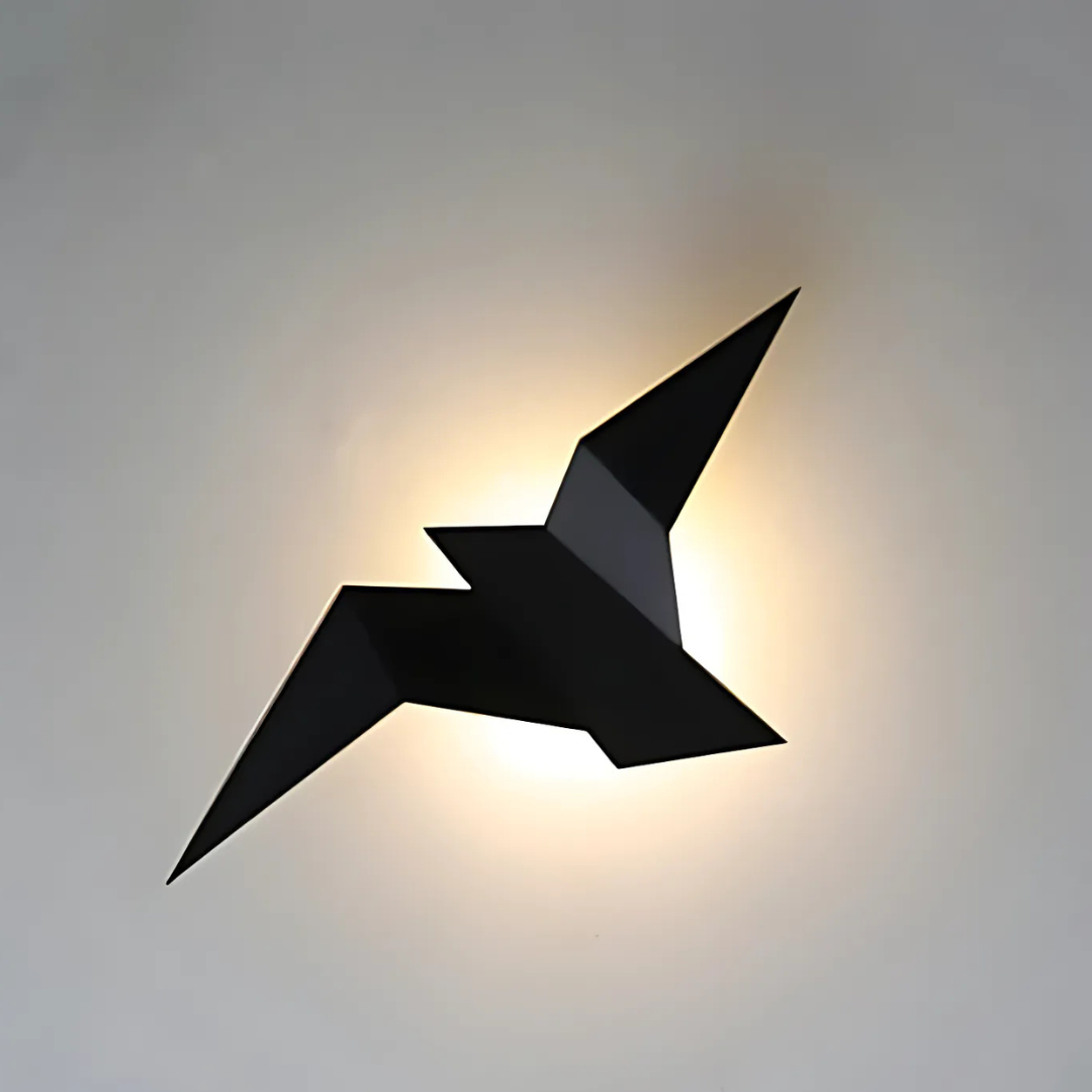 Moktan Sabai Origami LED Wall Lamp Black