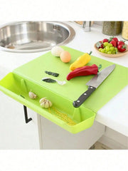 Moktan Sabai 2-in-1 Cutting Board with Removable Tray – Food Prep Board with Scrap Collector