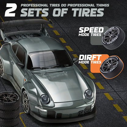 1:24 RC Drift Racing Car – 2.4GHz High-Speed Remote Car with Lights & Tires Moktan Sabai
