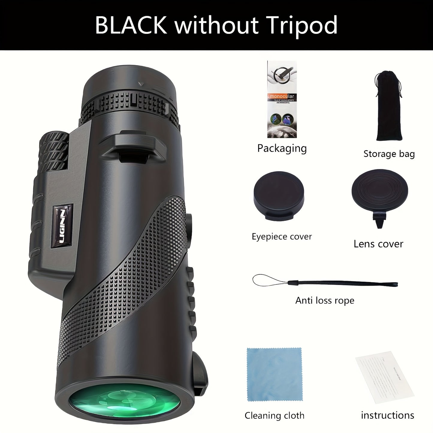 10x42 Monocular Telescope for Adults, HD Portable Scope for Bird Watching & Hiking