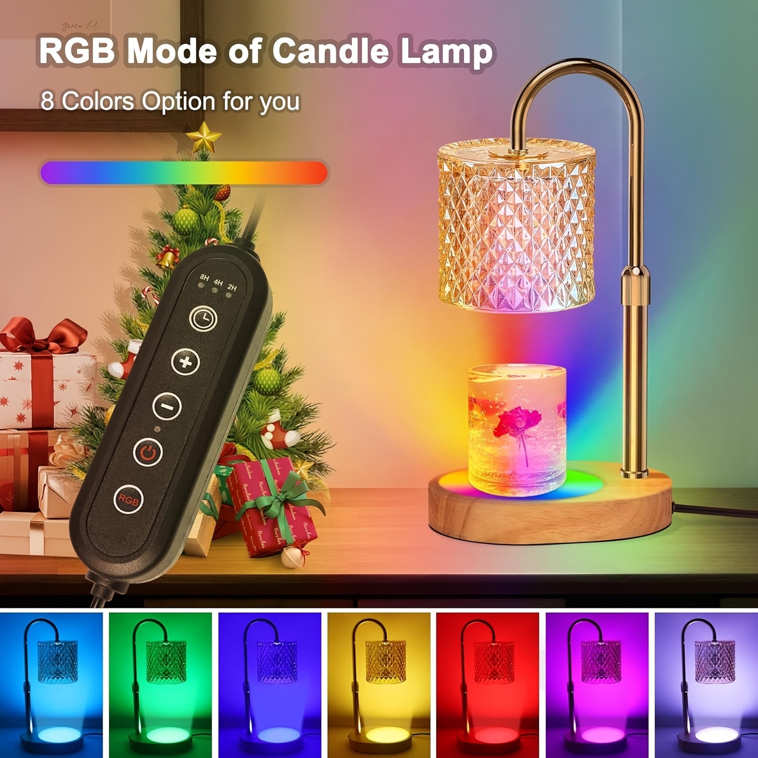 Moktan Sabai Candle Warmer Lamp with Timer – Dimmable Height Adjustable Wax Melter for Jar