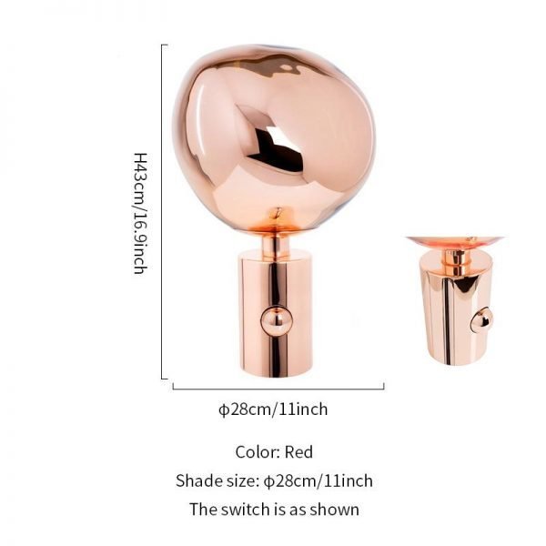 Moktan Sabai Melt Modern Table Lamp – Artistic Melt Design Ambient Light Decor