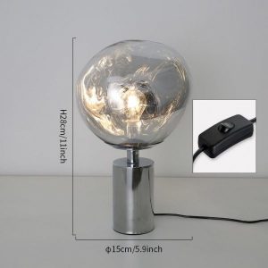 Moktan Sabai Melt Modern Table Lamp – Artistic Melt Design Ambient Light Decor
