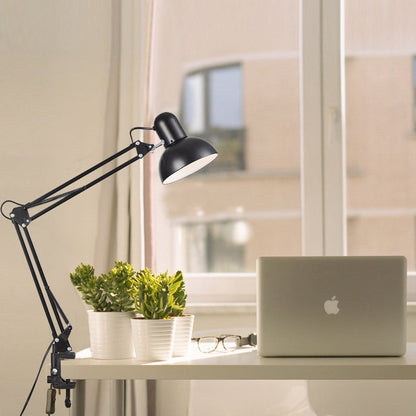 Modern Minimalist Adjustable Metal Table Lamp LED Clip On Desk Light