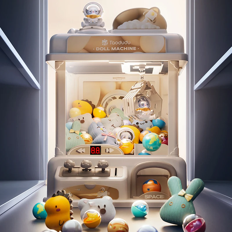 Moktan Sabai Toy Claw Machine for Kids with Plush Prizes Coin Operated Arcade Game