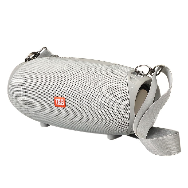 Portable Bluetooth Speaker with TWS Stereo, FM, USB/TF Card, Mic, Hi-Res Audio