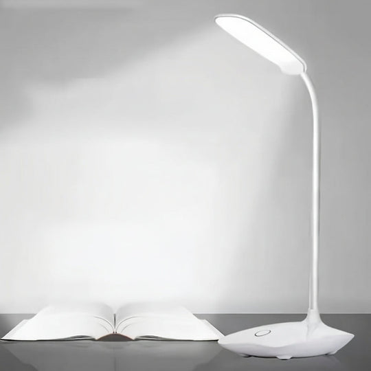 Moktan Sabai LED Desk Lamp for Students – USB Rechargeable Eye Protection Touch Dimmable Light White