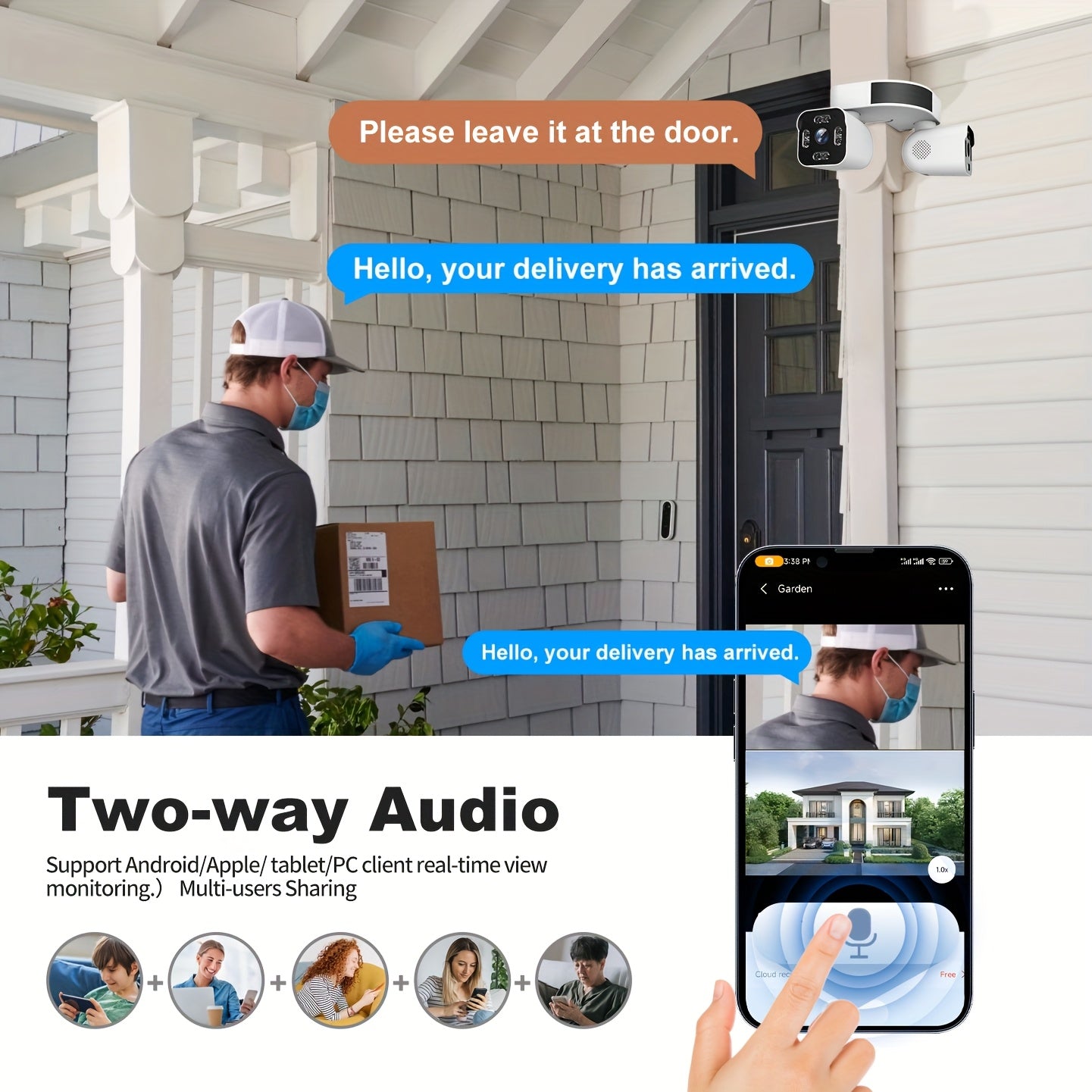 Dual Lens WiFi PTZ Camera – Outdoor Security, Night Vision, Motion, 2-Way Audio Moktan Sabai