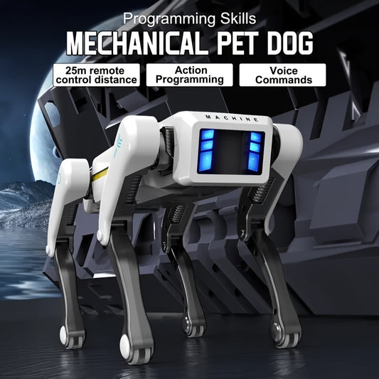 Smart Robot Dog with Voice Commands - Programmable Tech Toy for Kids