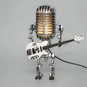 Moktan Sabai Robot LED Table Lamp White Guitar